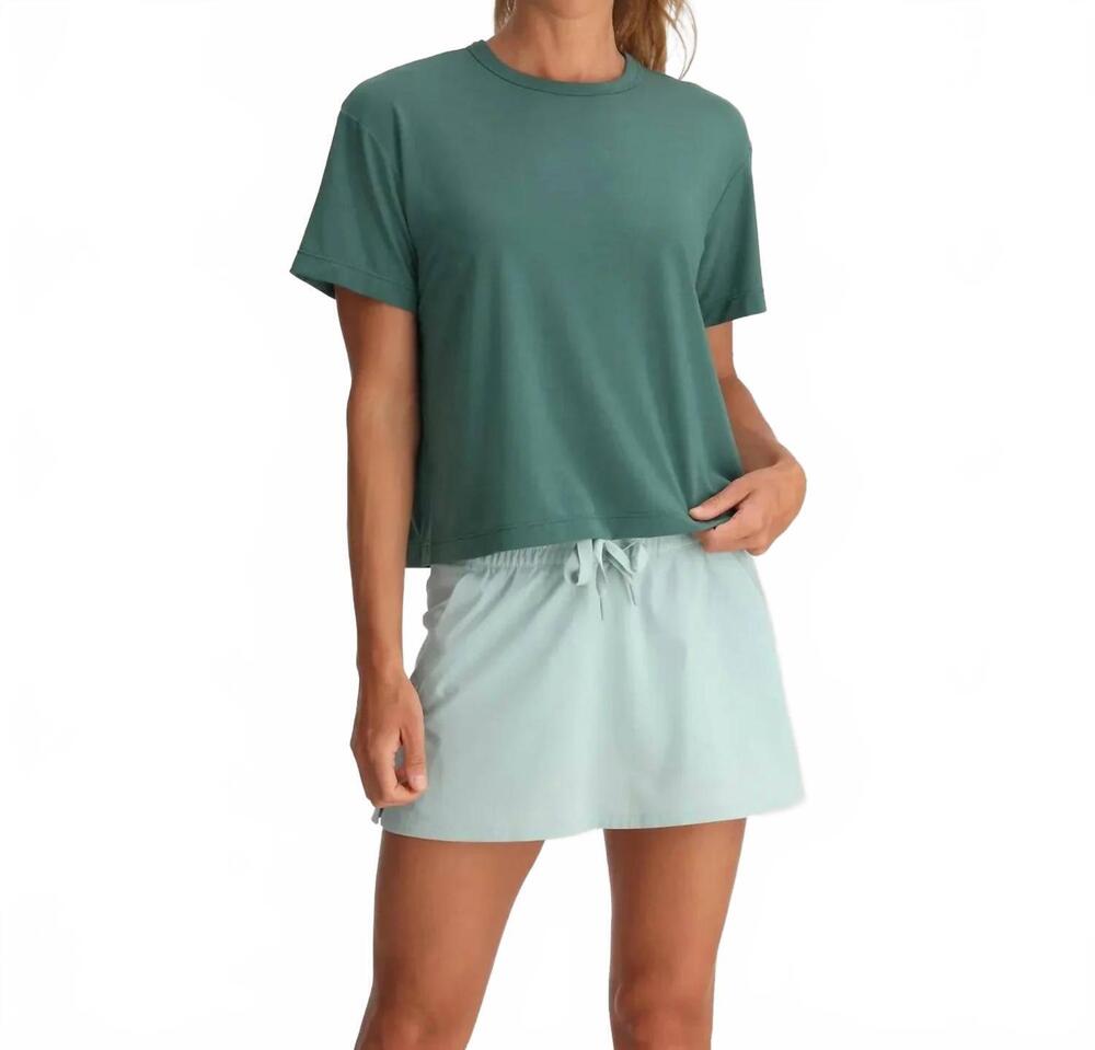 NEW FREE FLY lightweight elevate tee in sea pine